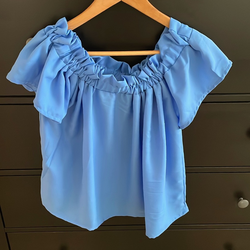 Royal Blue Blouse